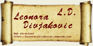 Leonora Divjaković vizit kartica